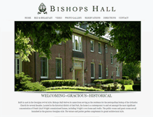 Tablet Screenshot of bishopshallusa.com